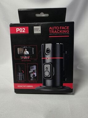 Auto Face Tracking Desktop Gimbal Tripod - Black